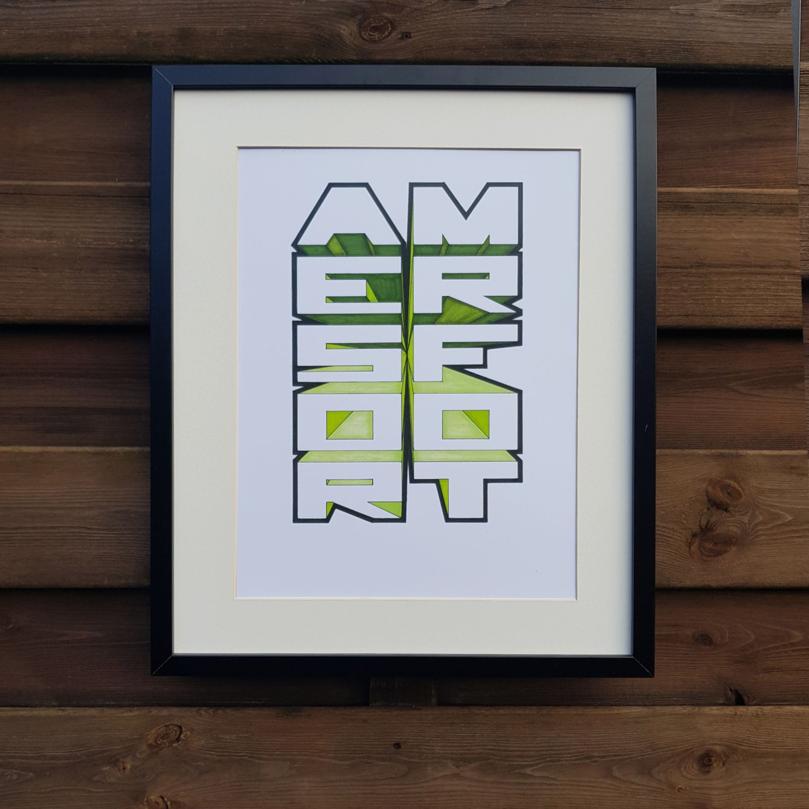 "Amersfoort" Green print