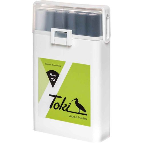 Toki 12er Marker set grey