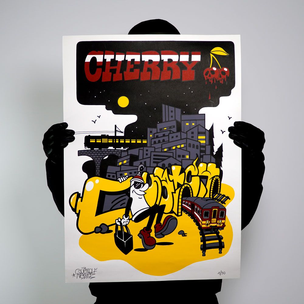 Quatch - MS62 - Cherry - Silkscreen Print