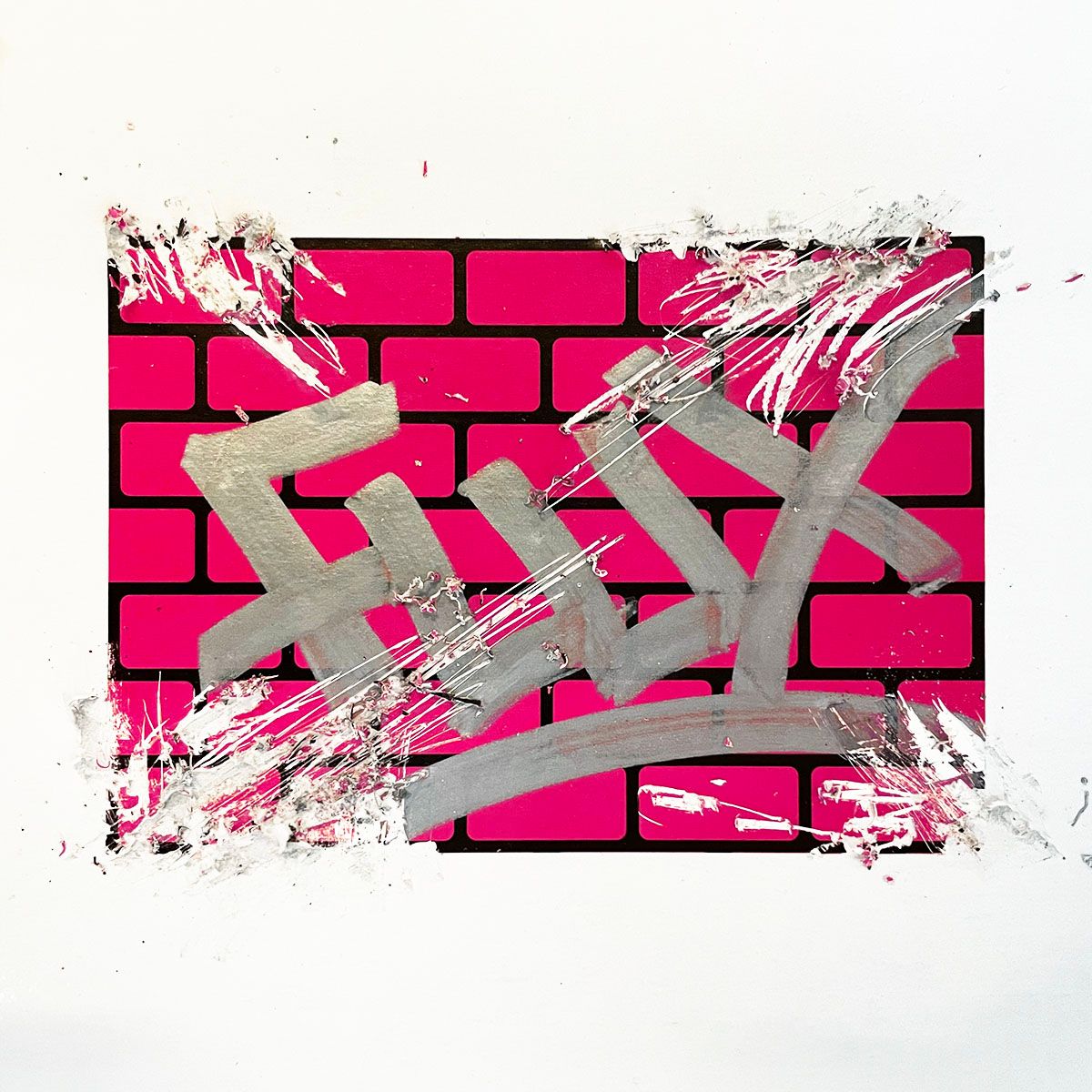 FLUX Eggshell Stickers 50 pcs Brick Magenta