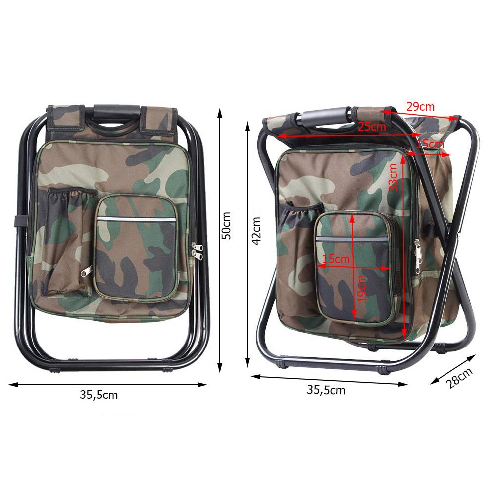 Foldable Chair backpack Camouflage