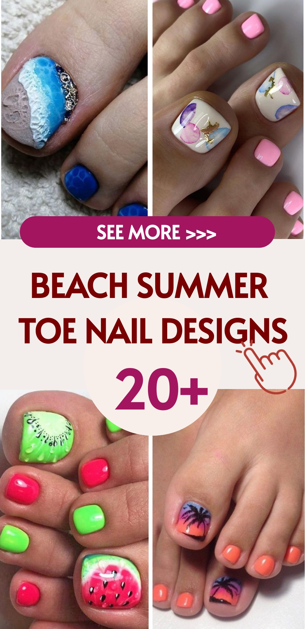 Beach Summer Toe Nail Designs: Vibrant Vacation Trends