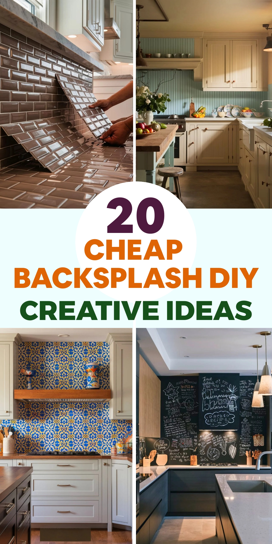 20 Cheap Backsplash Ideas DIY  [Do Within Minutes]