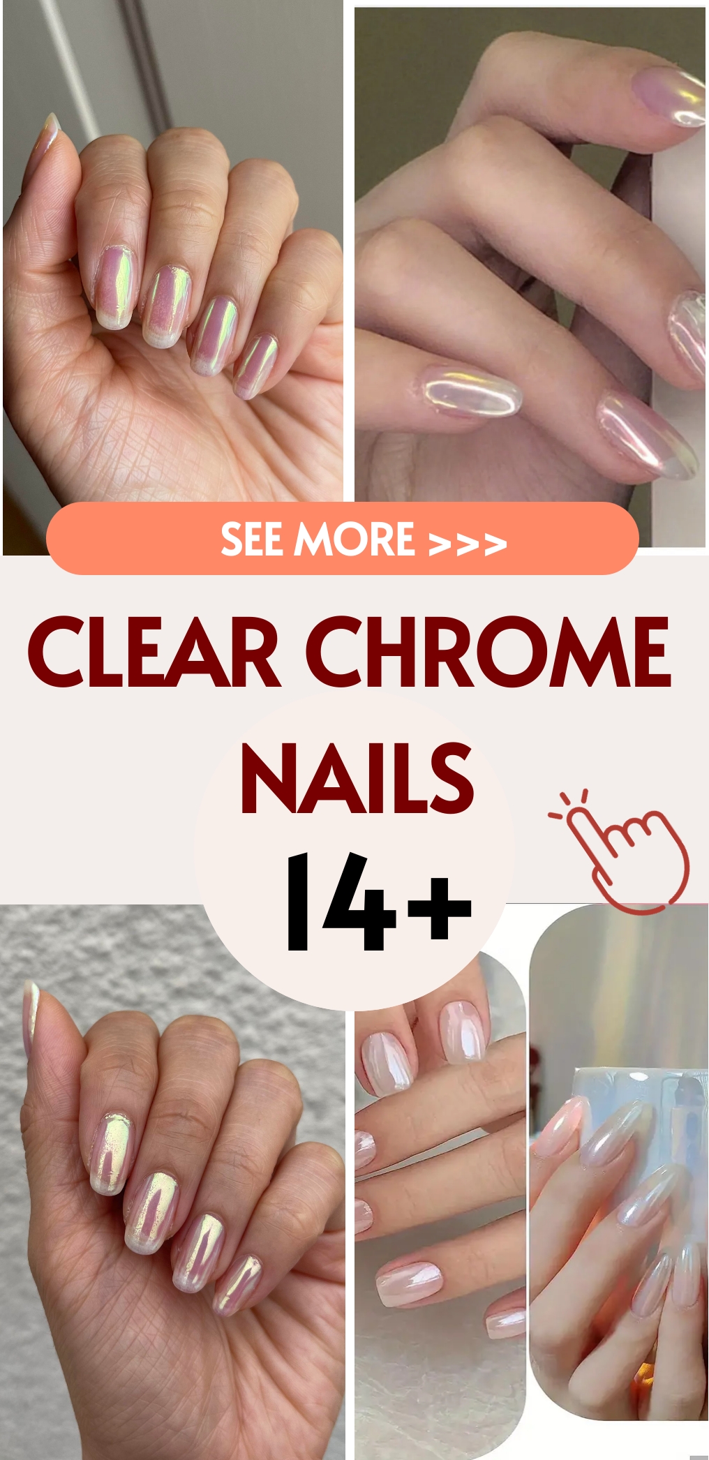 Best 14+ clear chrome nails you must try this year