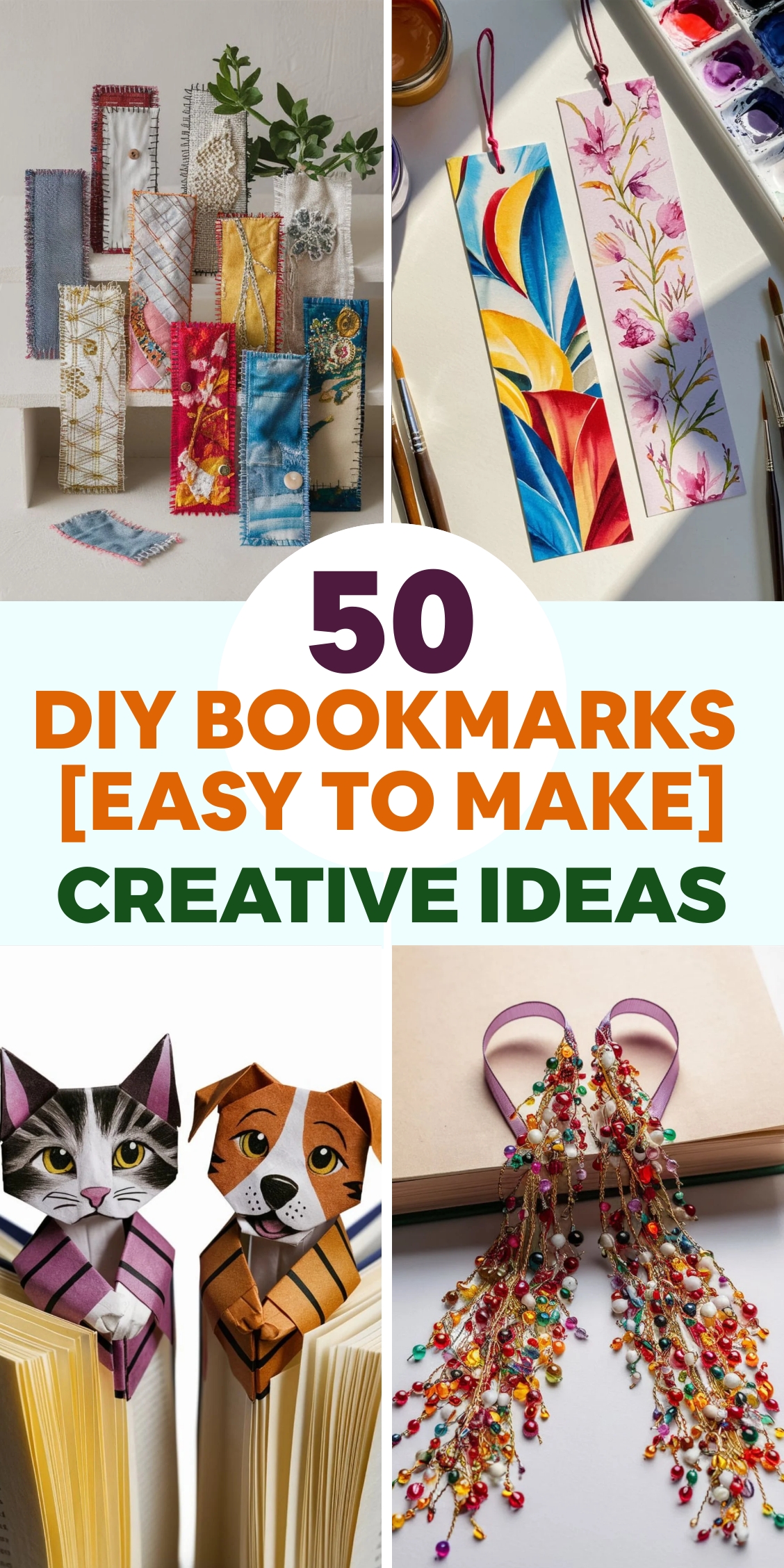 50 DIY Bookmarks [Easy To Make]