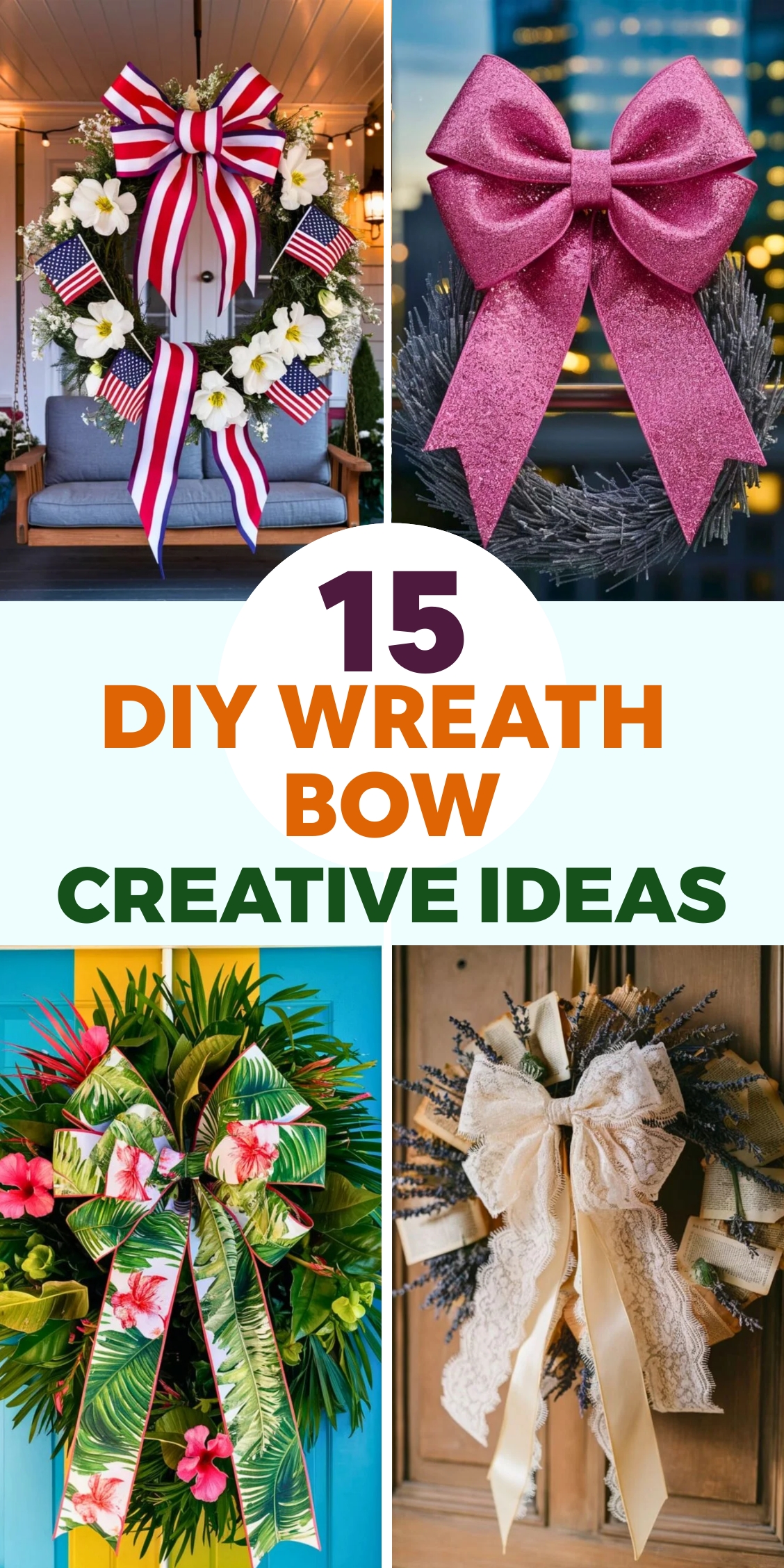 15 DIY Wreath Bow [For Every Ocassion]