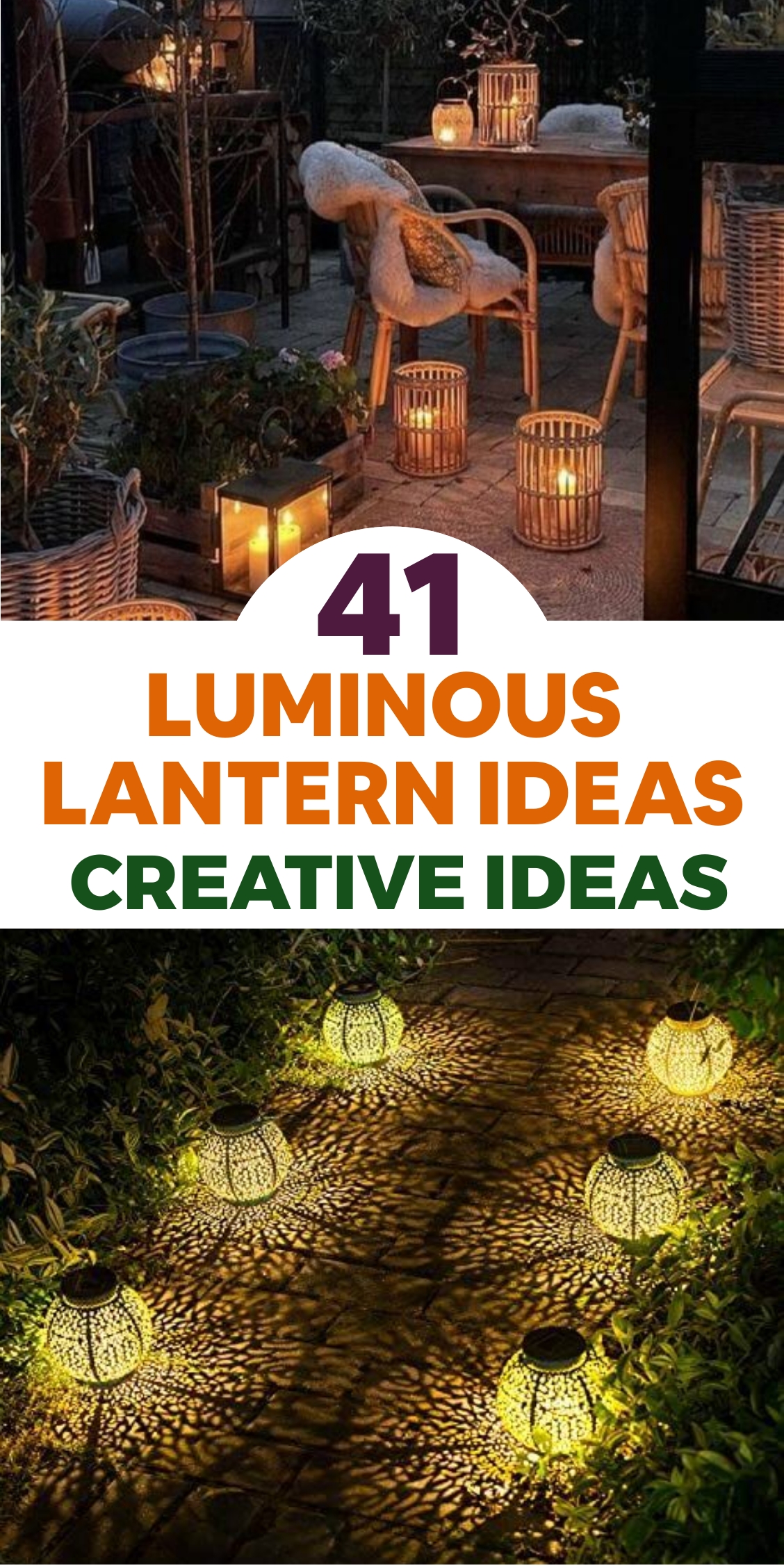 41 Luminous Lantern Ideas for Your Garden Art Decor