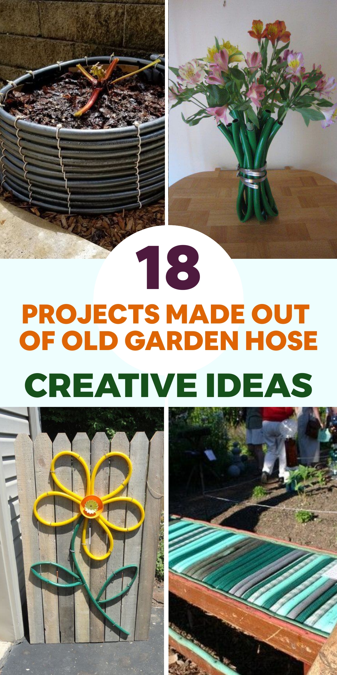 18 DIY Easy Projects Made Out Of Old Garden Hose