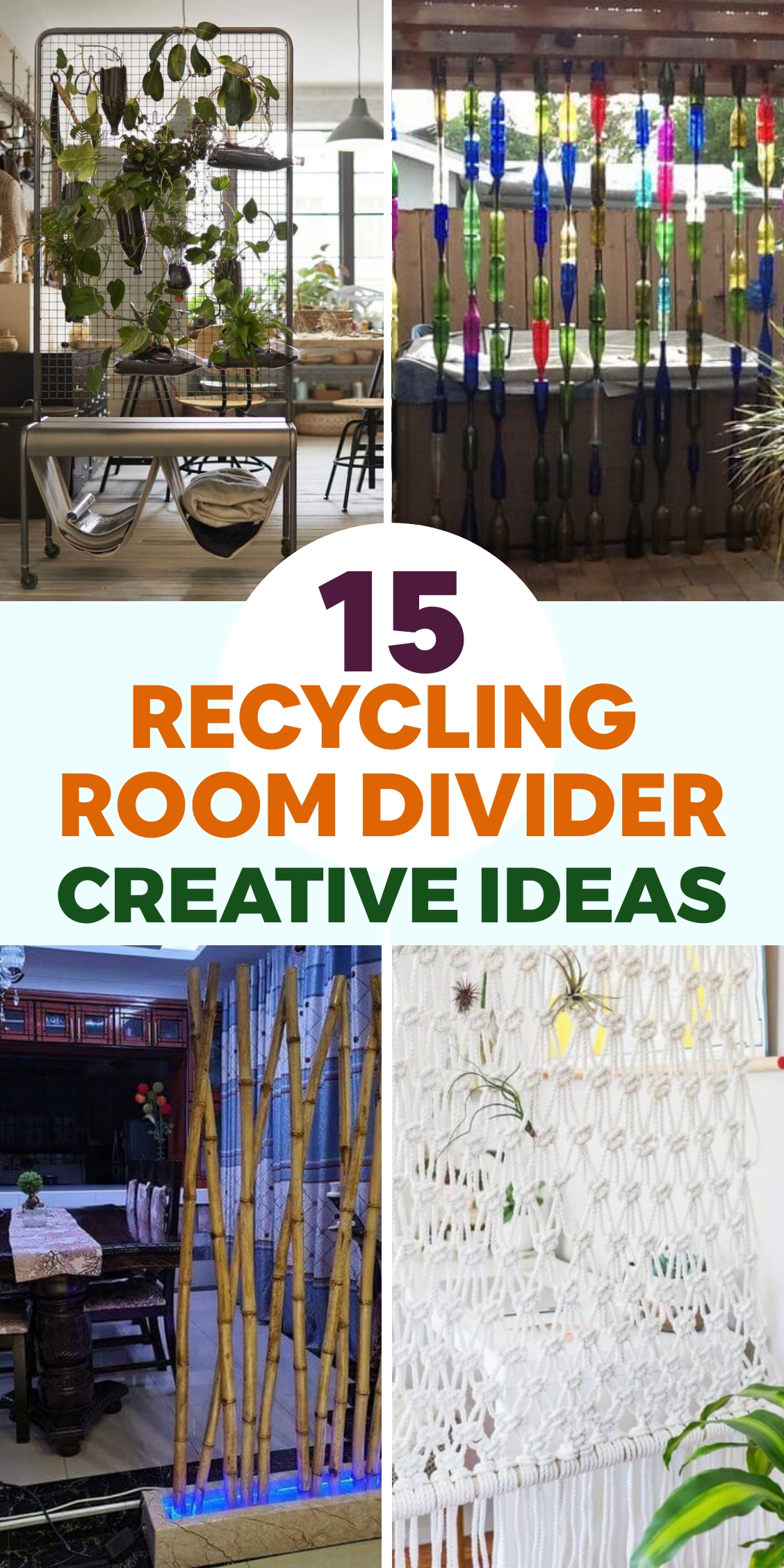 Creative Recycling Room Divider Ideas