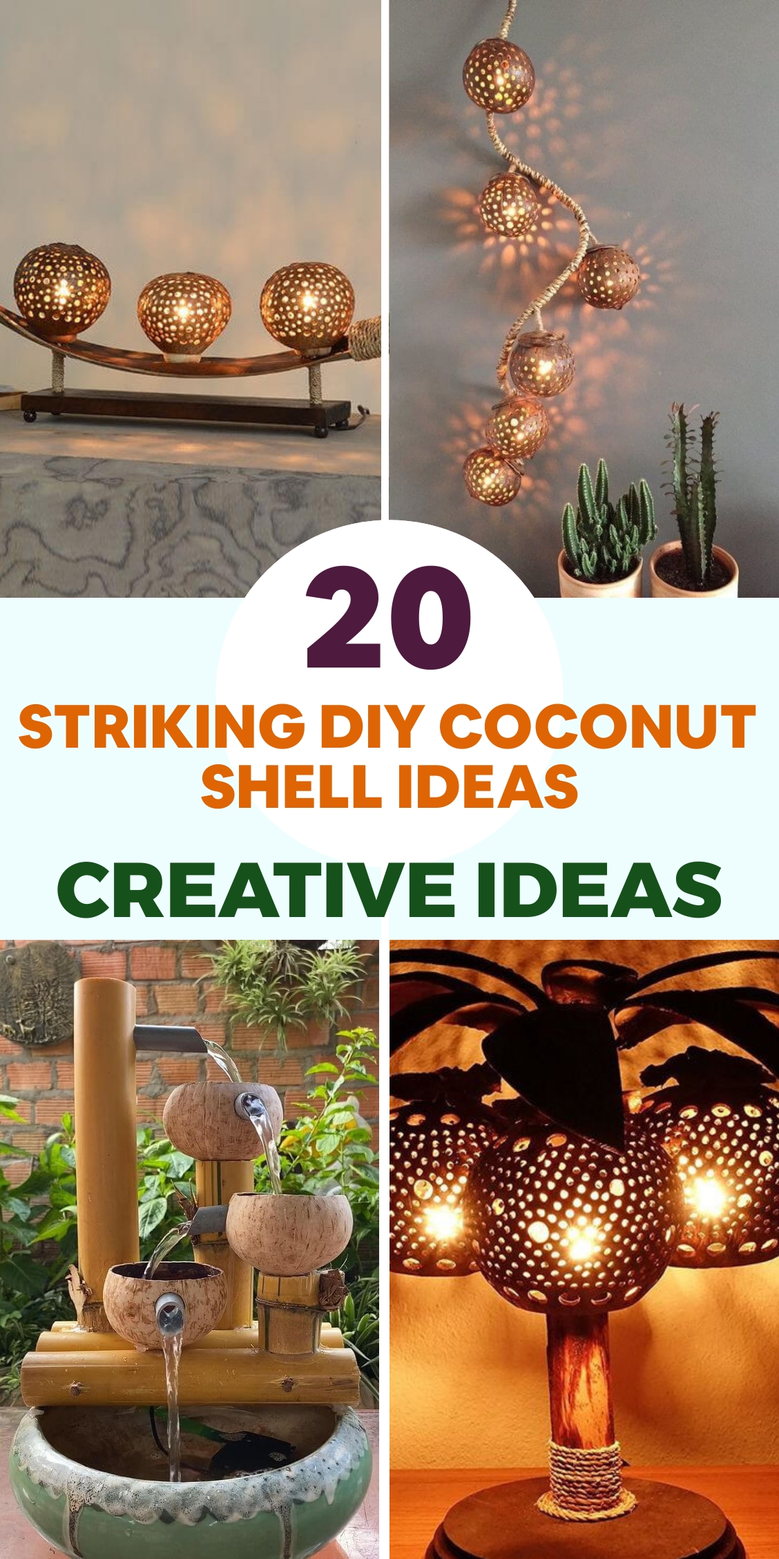 20 Striking DIY Coconut Shell Ideas to Decorate Your Home