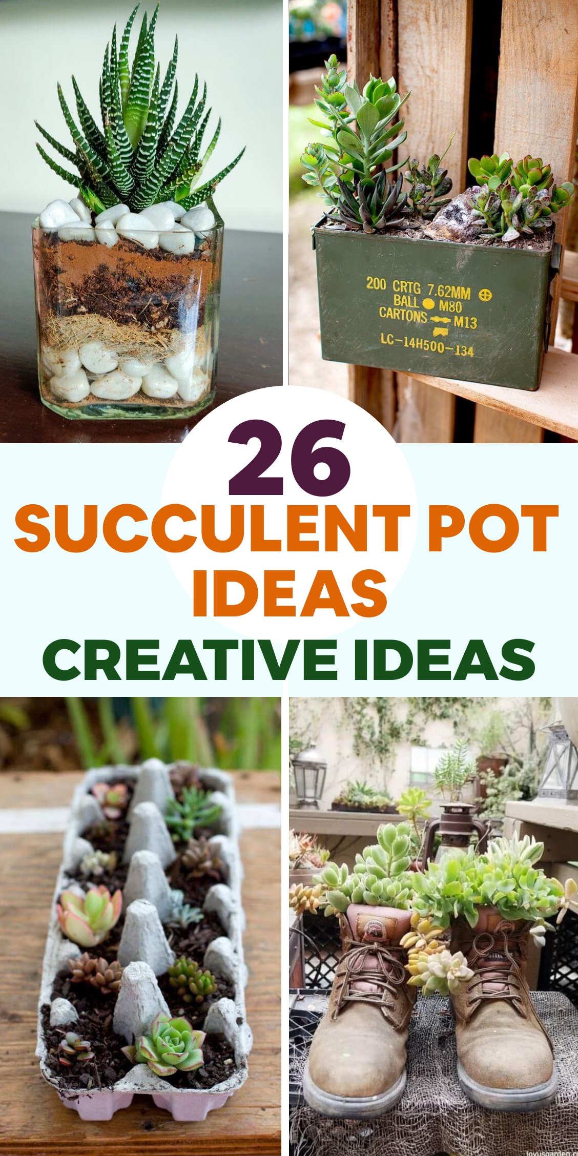 26 Unusual Succulent Pot Ideas