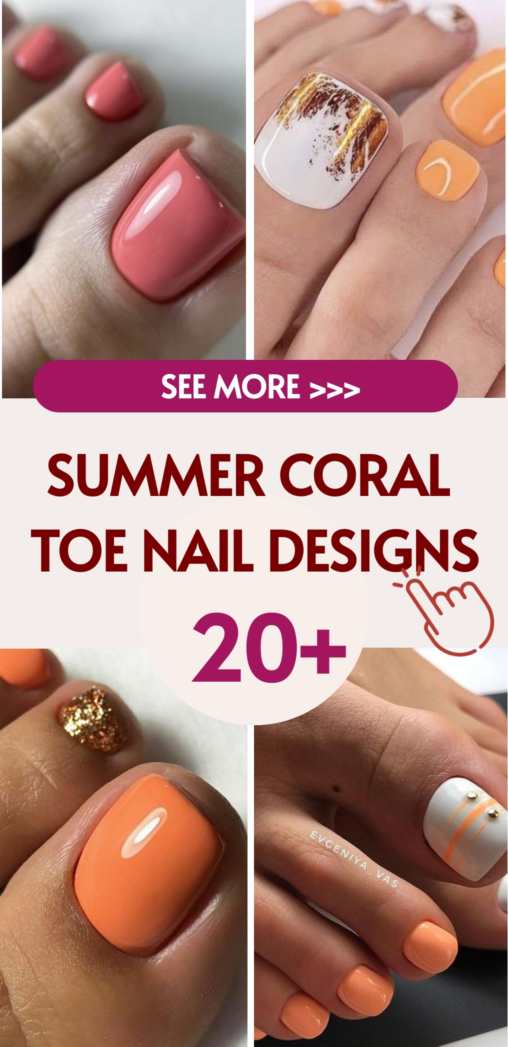 Stunning Summer Coral Toe Nail Designs for a Vibrant Seasonal Look