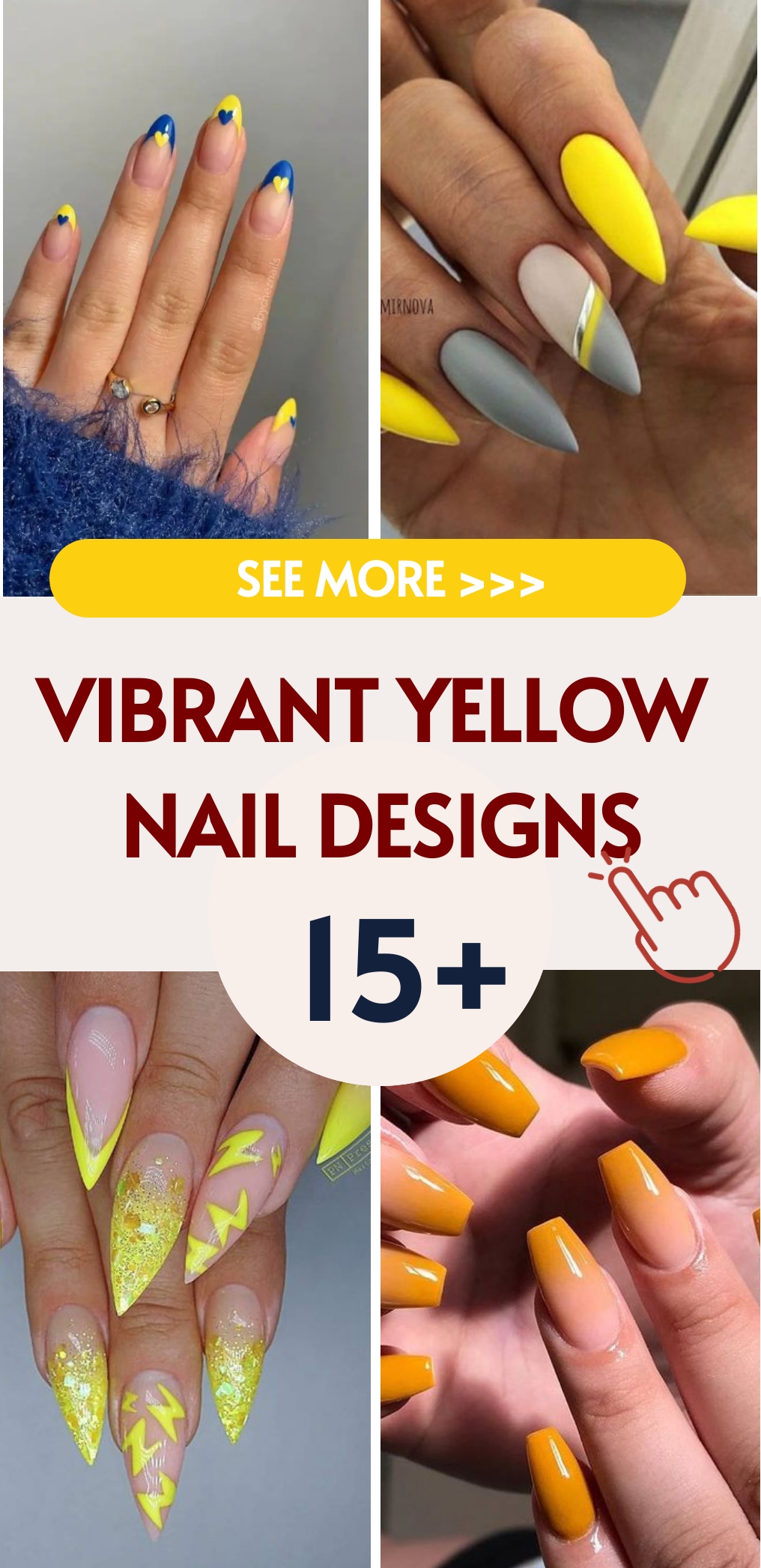 15 Vibrant Yellow Nail Designs for Summer 2024