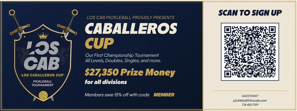 $27,350 Prize Purse, Caballeros Cup 2026: The First Championship (225 people already signed up!)