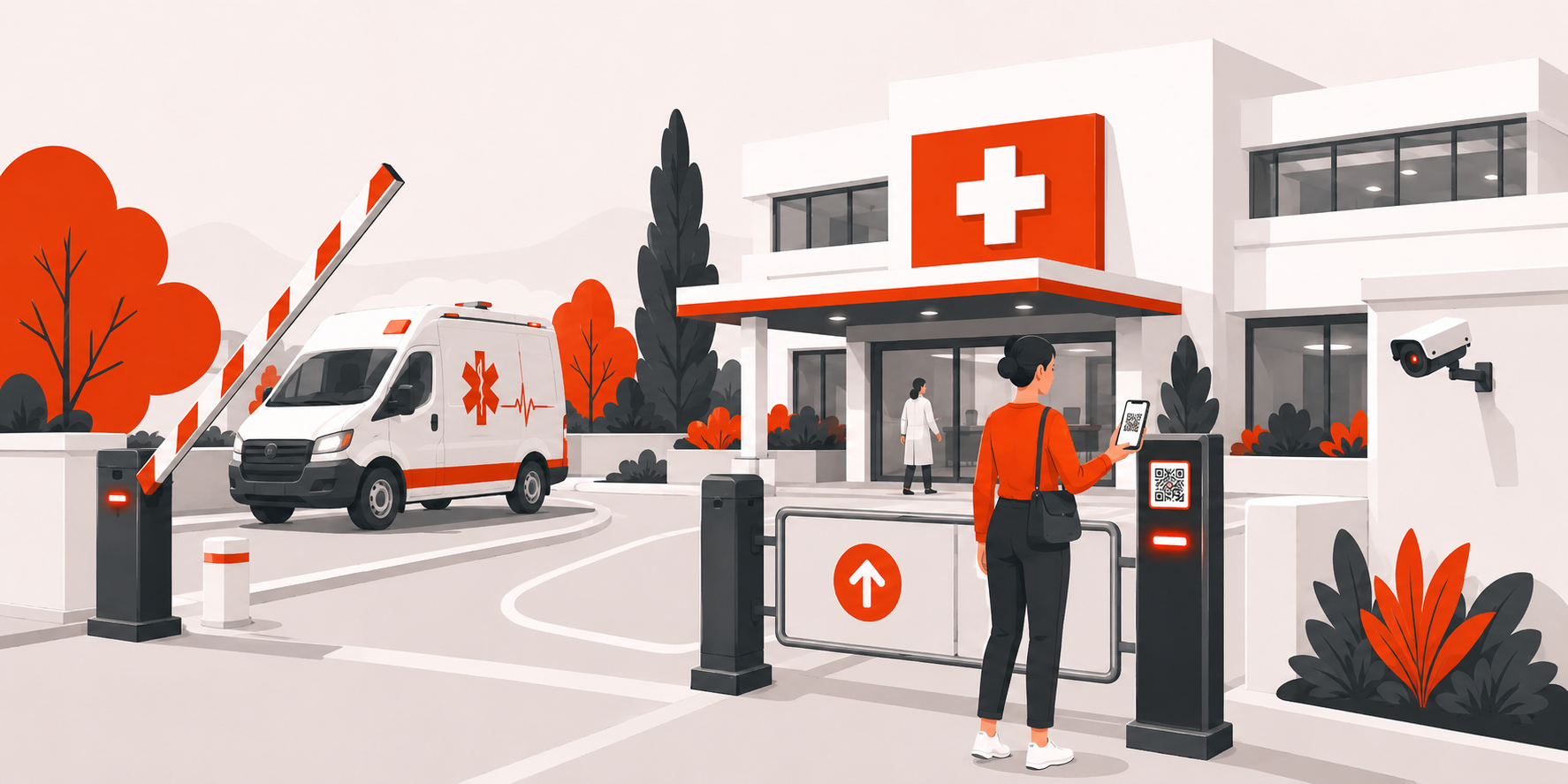 Acceso en centro médico