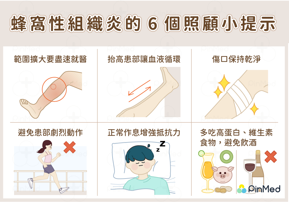 蜂窩性組織炎_照顧方法