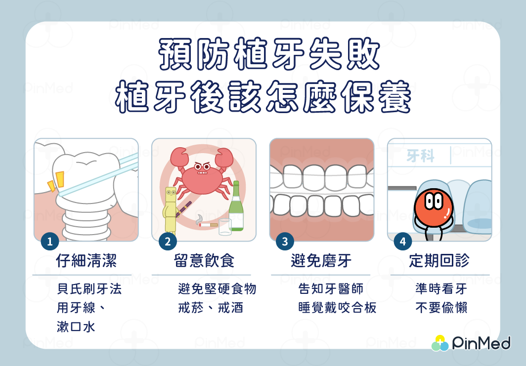 植牙後注意事項