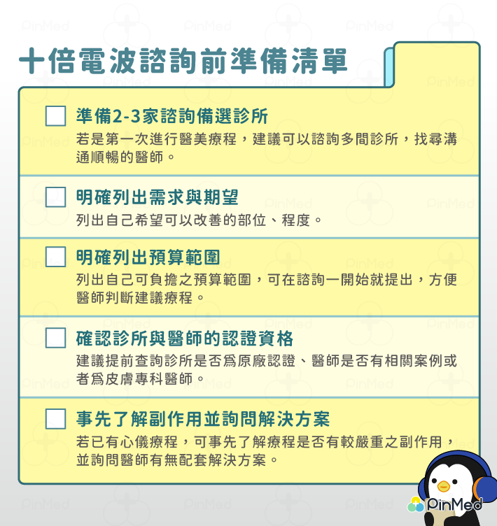 十倍電波諮詢前準備清單