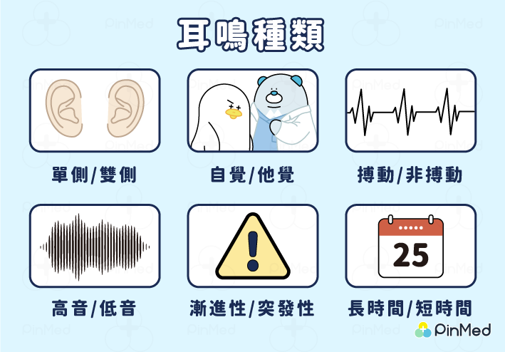 耳鳴怎麼辦-耳鳴種類