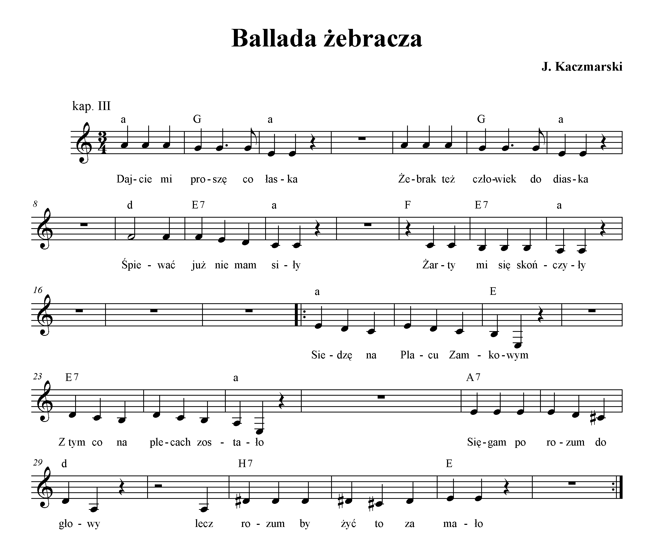 Ballada Zebracza Tekst I Akordy
