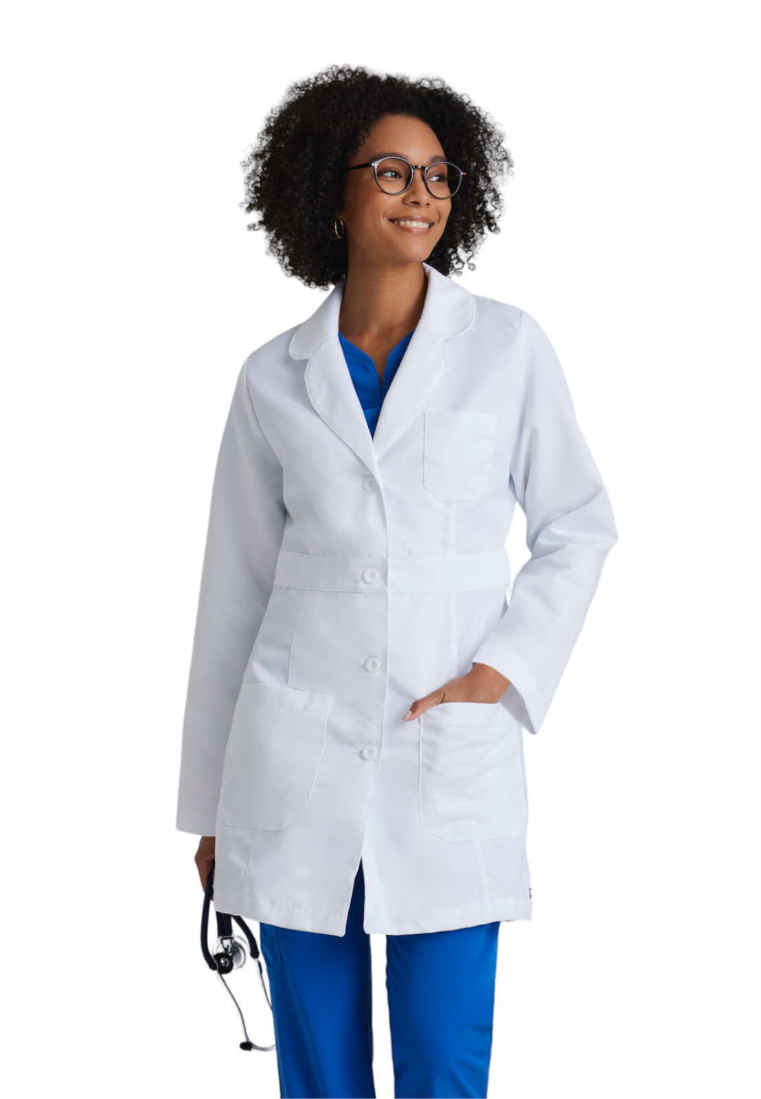 Grey's Anatomy Classic - Women's Three-Pocket 34" Mid-Length Lily Lab Coat