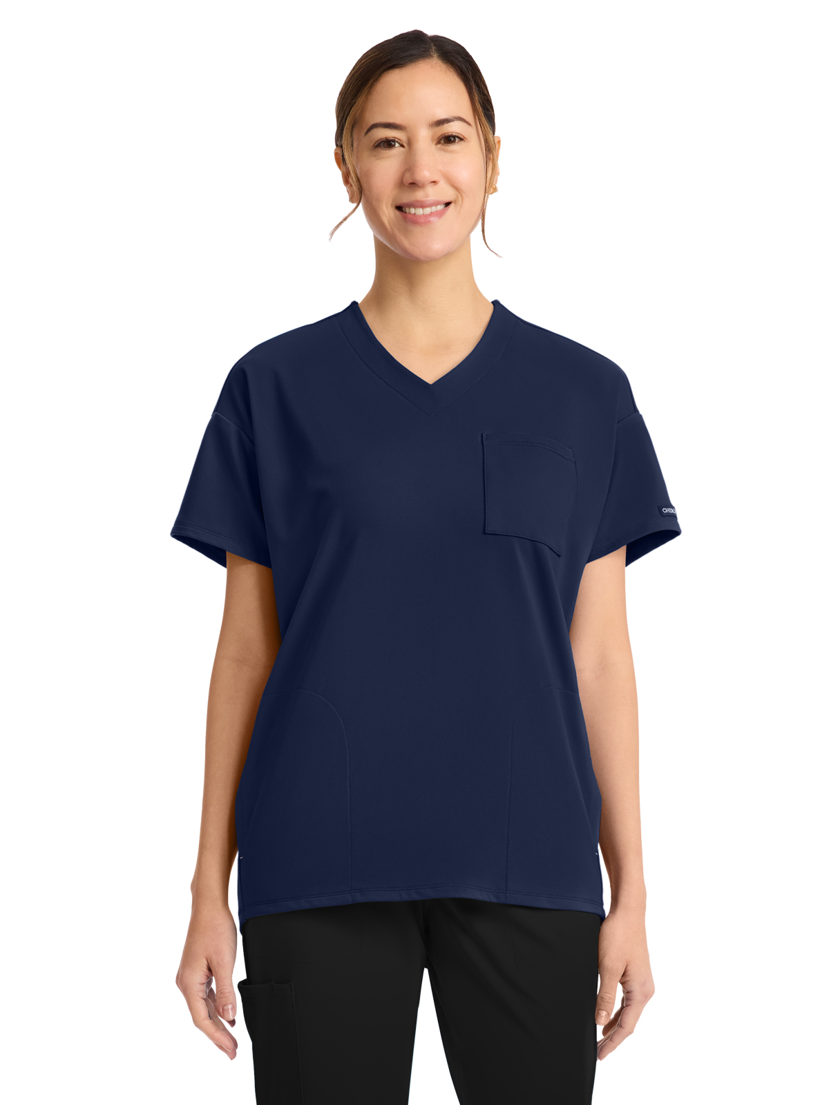 Cherokee - Cherokee Achieve - Women's 3-Pocket V-Neck Tunic Top
