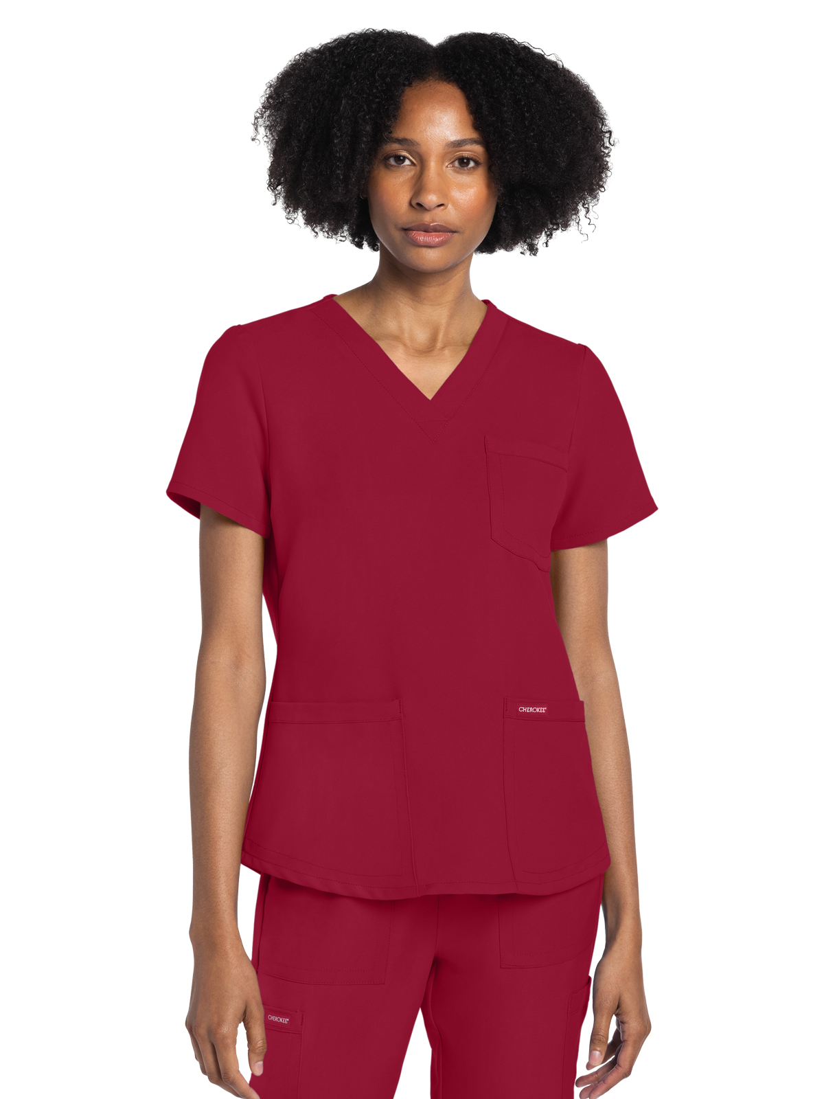 Cherokee - WW Originals Ultra - Women's 3-Pocket V-Neck Top