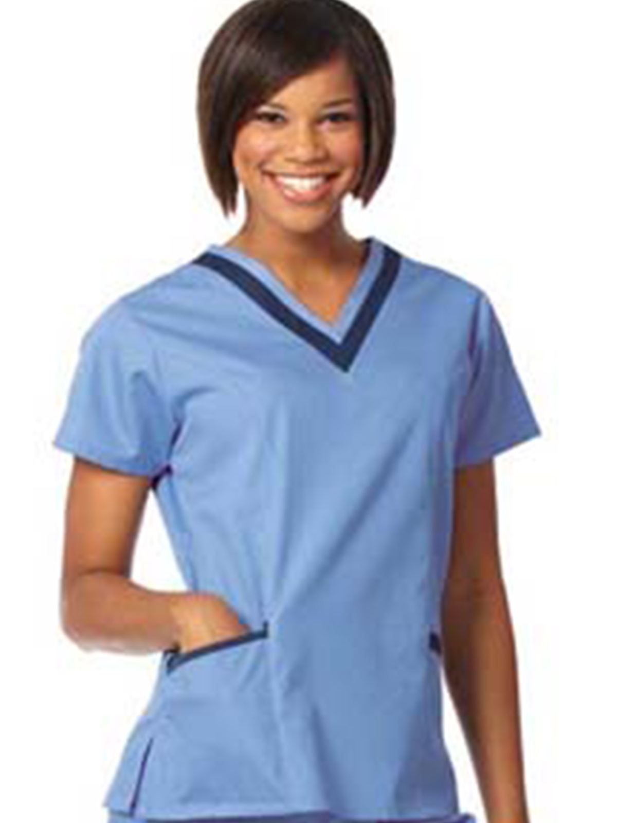 Fashion Seal - Fashion Poplin - Womens Double V-Neck Tunic