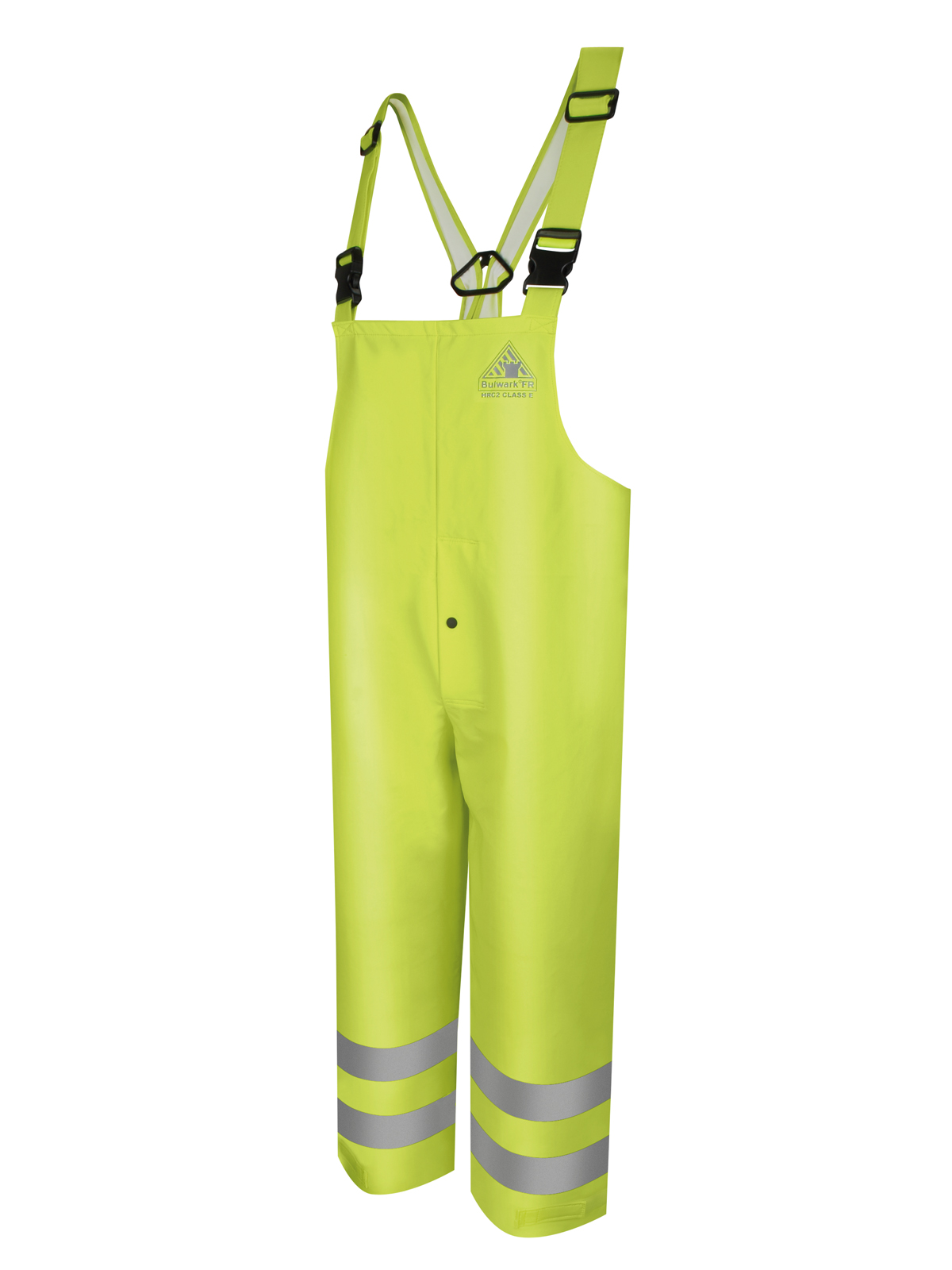 Bulwark - Men's Flame-Resistant Hi-Vis Rain Bib Overall