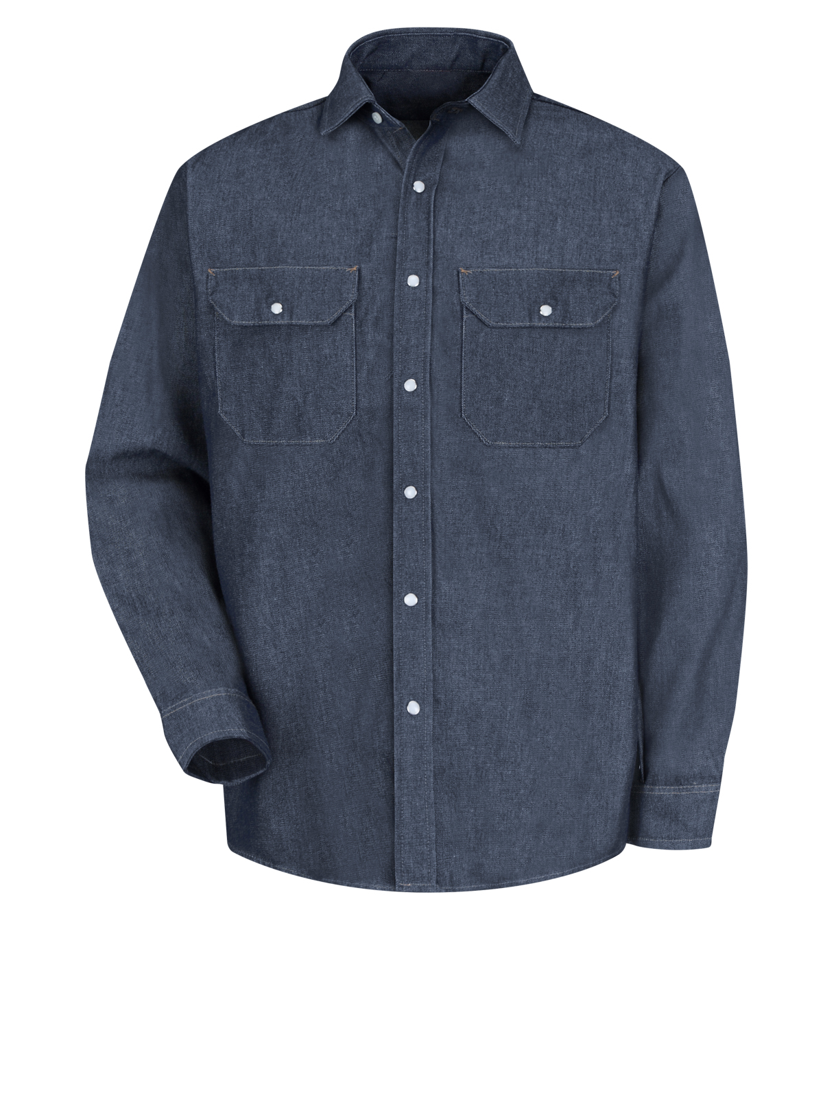 Red Kap Shirts -  Men's Long Sleeve Deluxe Denim Shirt