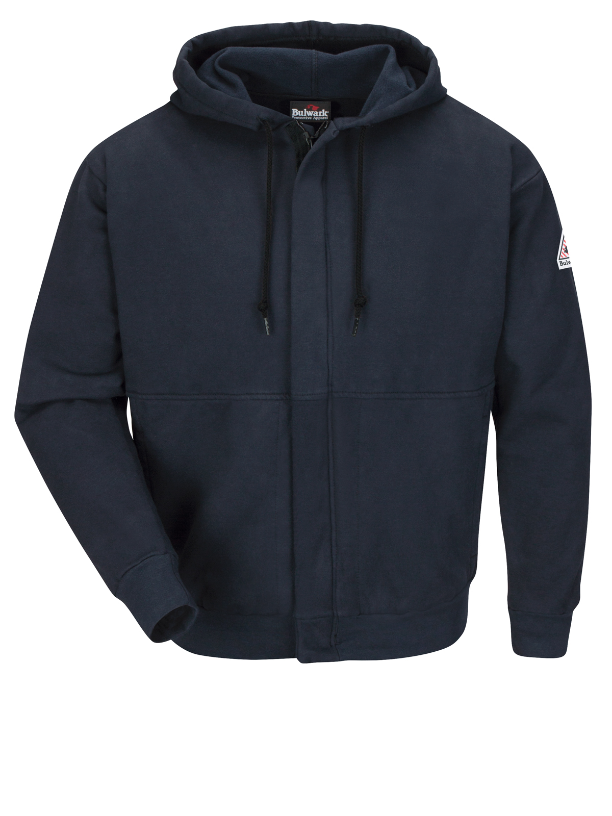 Bulwark - Hooded Sweatshirt - Men's Fleece Zip Front W/Hood Charcoal