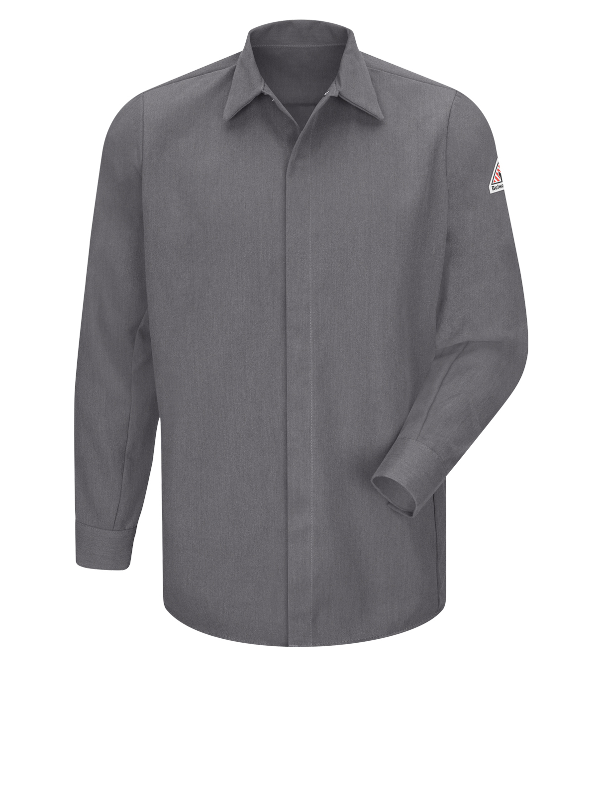 Bulwark - Work Shirt - Men's 7Oz Ct2 Gripper Front Shirt Grey