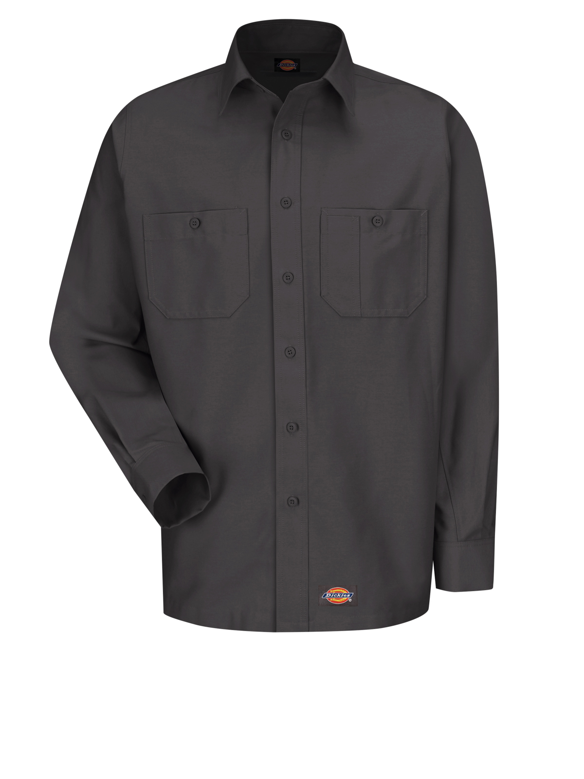 Dickies Shirts - Men's Long Sleeve Black Canvas Workshirt