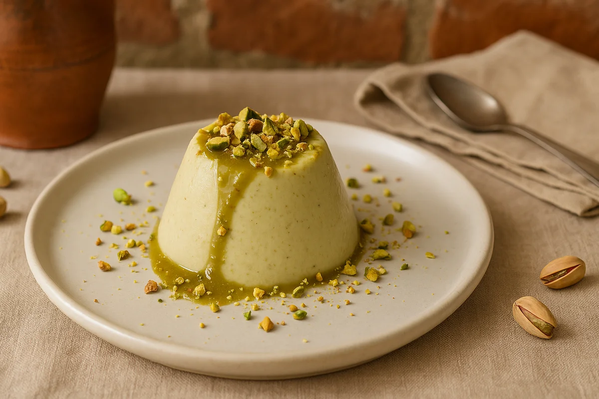 Pistache Panna Cotta