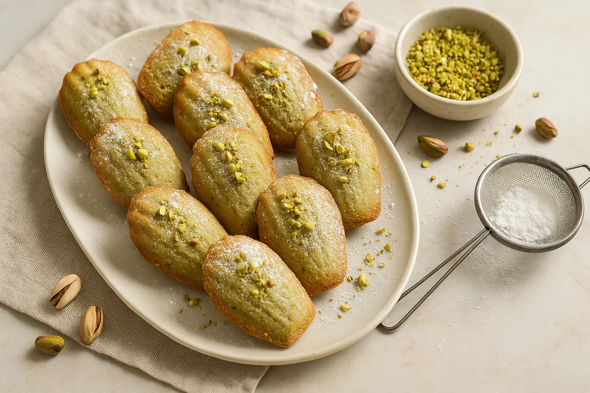 Pistache Madeleines