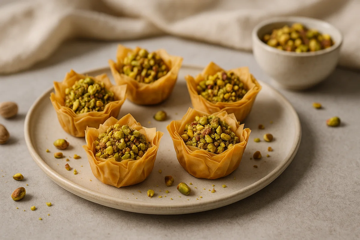 Pistache-Baklava Cups