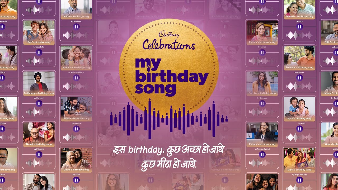 Cadbury Celebrations uses AI to personalise the 'happy birthday' song