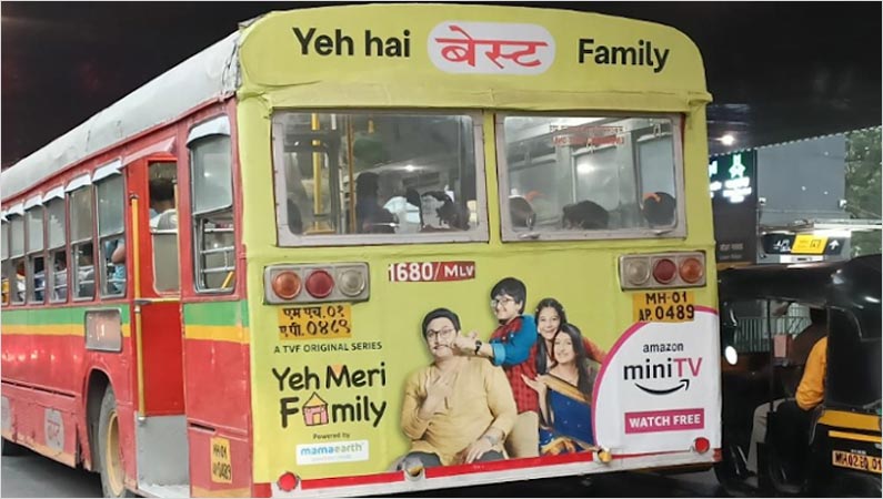 Amazon miniTV unveils an OOH campaign featuring BEST buses