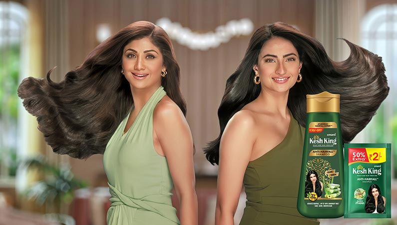 Shilpa Shetty and Palak Tiwari pair together for Kesh King Anti-Hairfall Shampoo