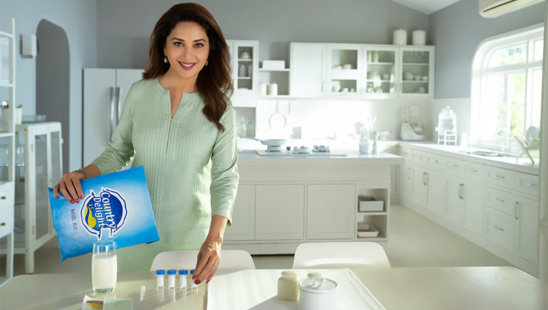Country Delight Takes a Jibe at Regular Milk Ads with their New Video Commercial, Featuring Madhuri Dixit