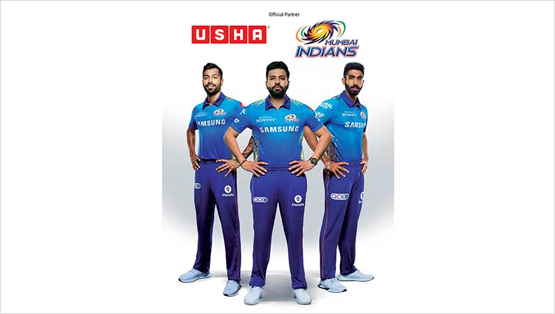 Usha International continues association with Mumbai Indians for 8th consecutive year