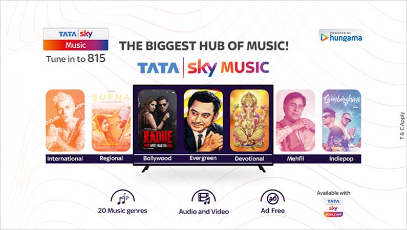 Tata Sky unveils its newly revamped music service, Tata Sky Music