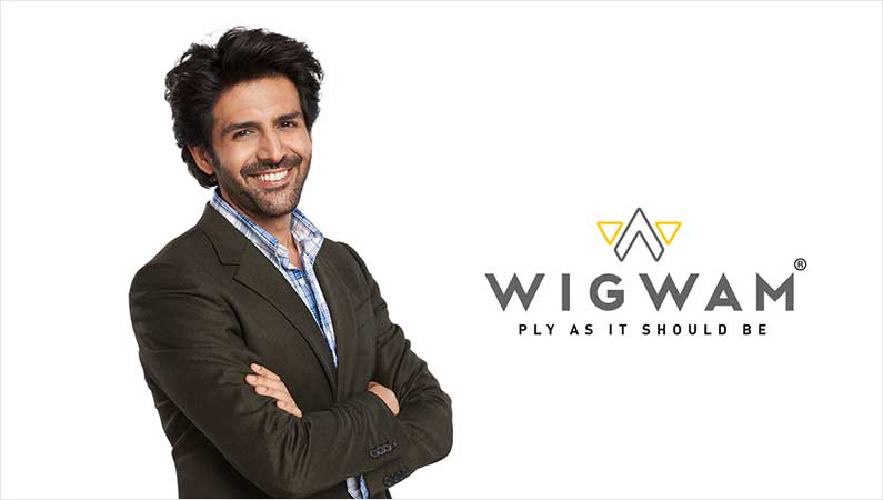 Wigwam Plywood Ropes in Kartik Aaryan as Brand Ambassador