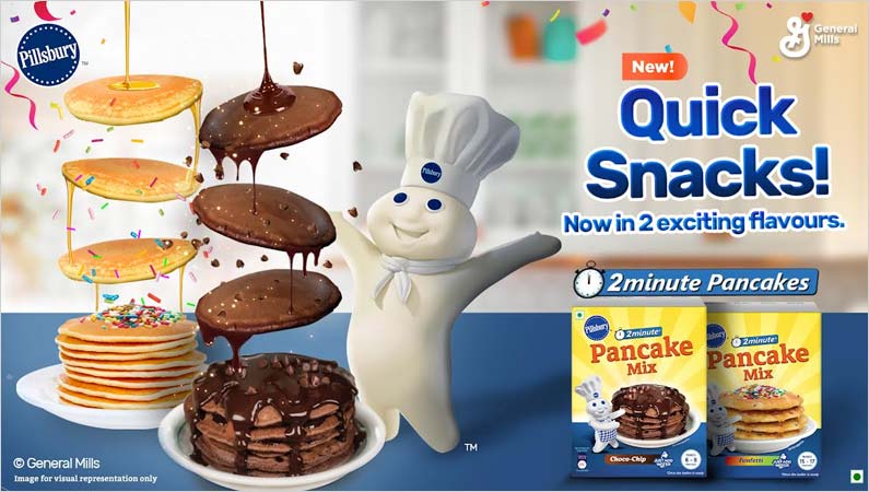 Pillsbury Pancakes bring its two-minute, quick snacks Choco Chip and Funfetti to India