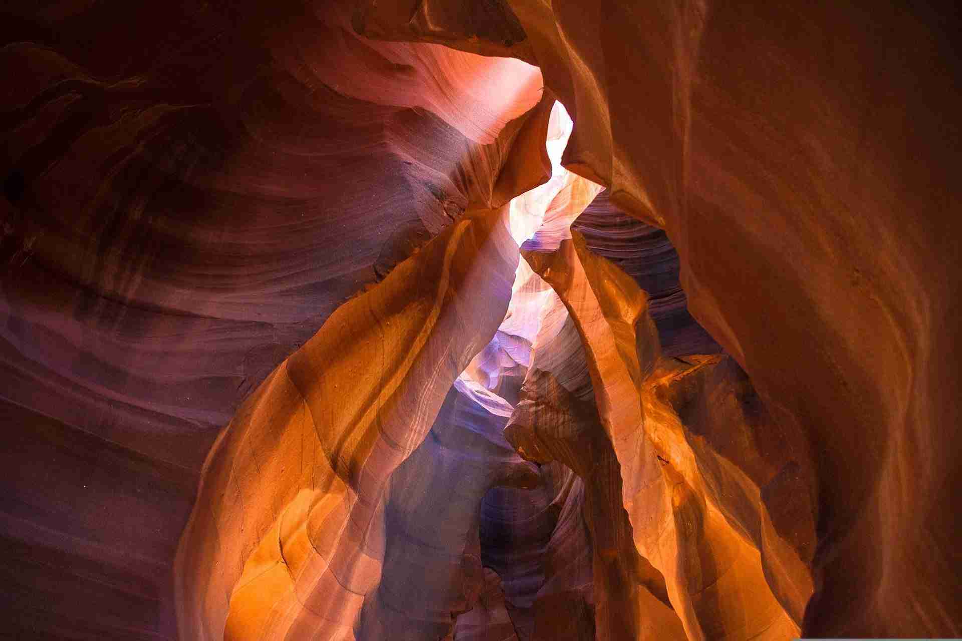 Antelope Canyon Light Shafts-Photo by hikersbay