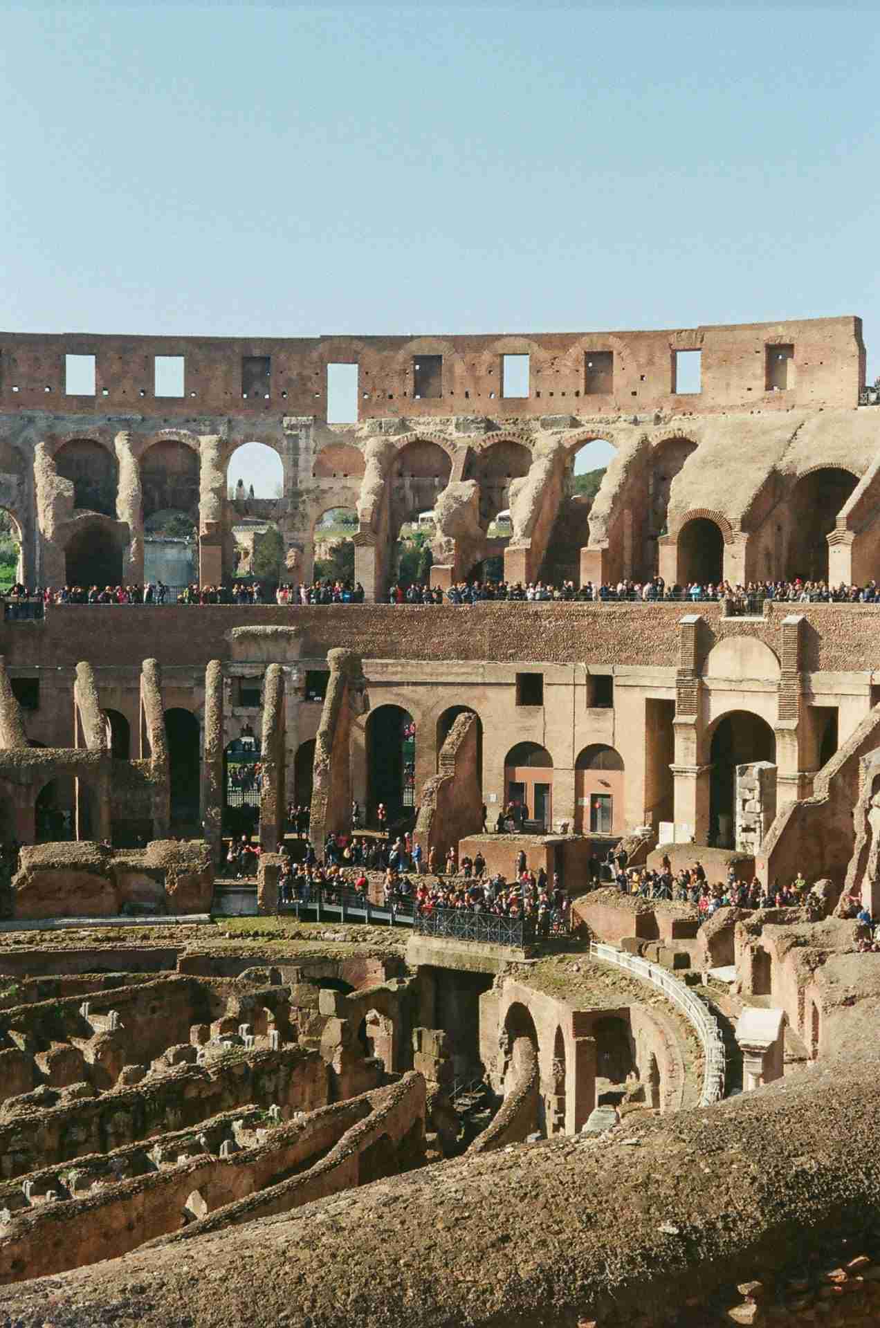A creative composition of the Colosseum’s Interior-Photo by Rafaella Ferraro
