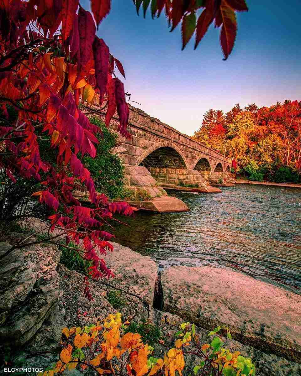 Fall Colours Pop at the Pakenham Bridge-Photo by Lana
