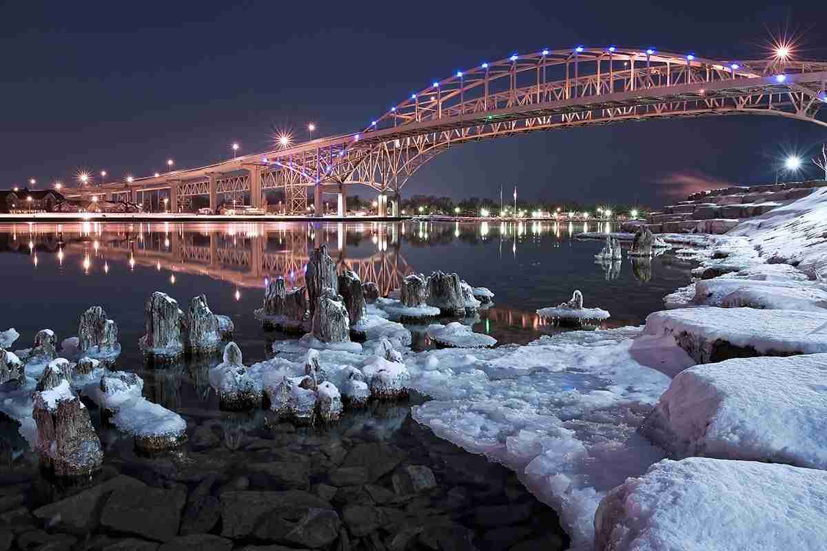 Blue Water Bridge by Daniel J Bellyk