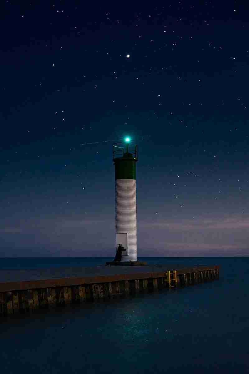 Port Bruce Pierhead Light by Michael Krahn