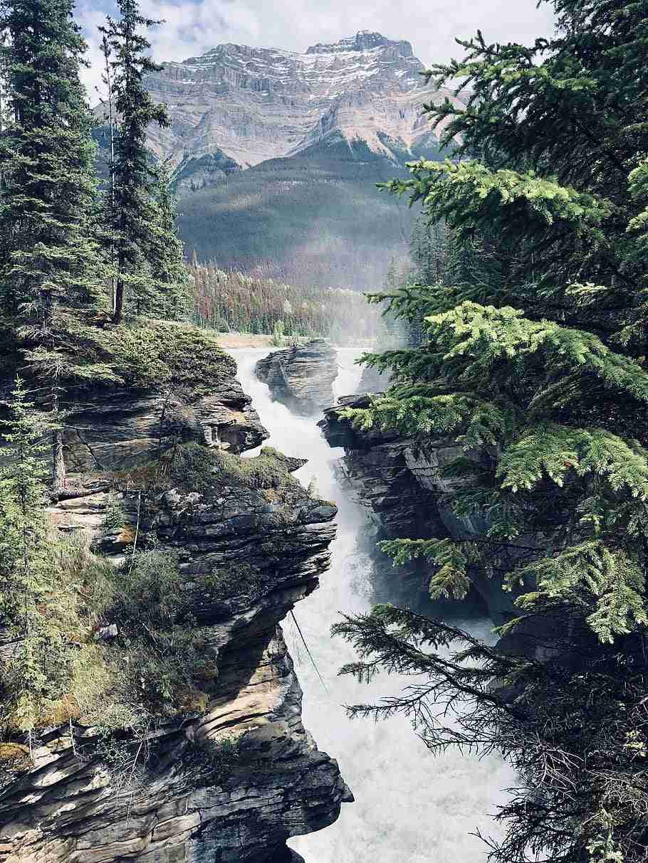 Athabasca Falls by pxfuel